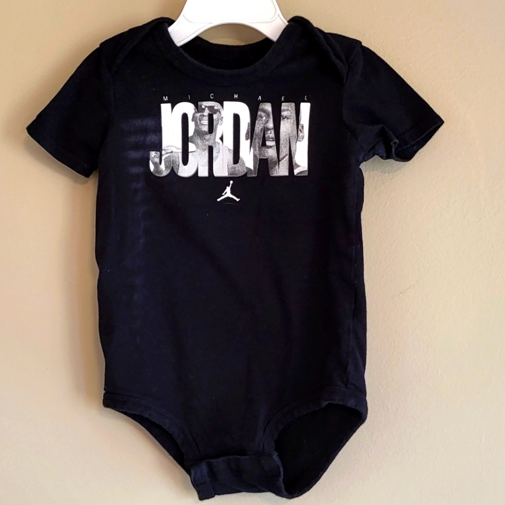 Jordan black onesie/bodysuit